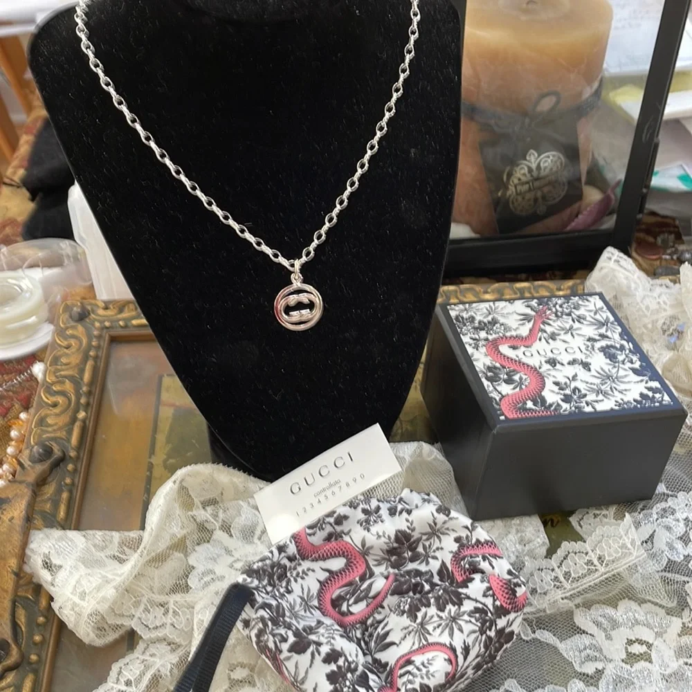 Gucci 925 Sterling Necklace - Picture 1 of 15